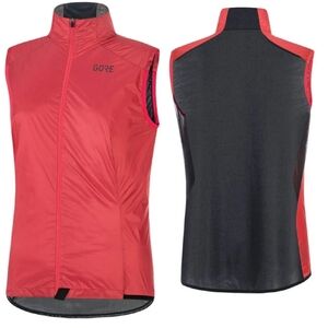 NWT Gore C5 Women Partial Gore-Tex Infinium Light Vest Hibiscus Pink Black Small